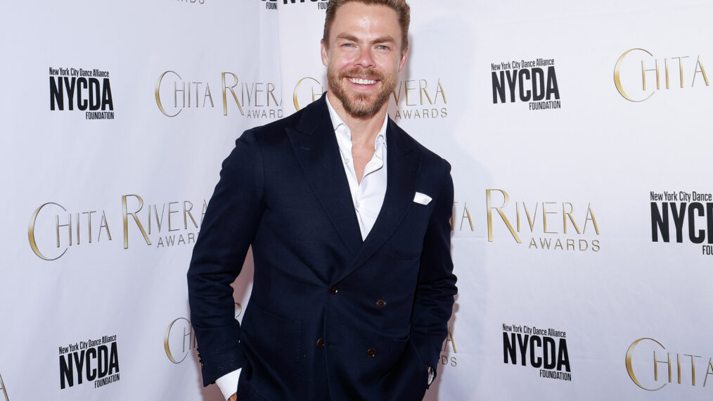 NEW YORK, NEW YORK - MAY 22: Derek Hough attends the Chita Rivera Awards 2023 at NYU Skirball Center on May 22, 2023 in New York City. (Photo by Jason Mendez/Getty Images)