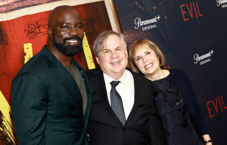 Mike Colter, Robert King, and Michelle King attend a special screening of EVIL on Paramount+ at The Whitby on May 14, 2024 in New York City