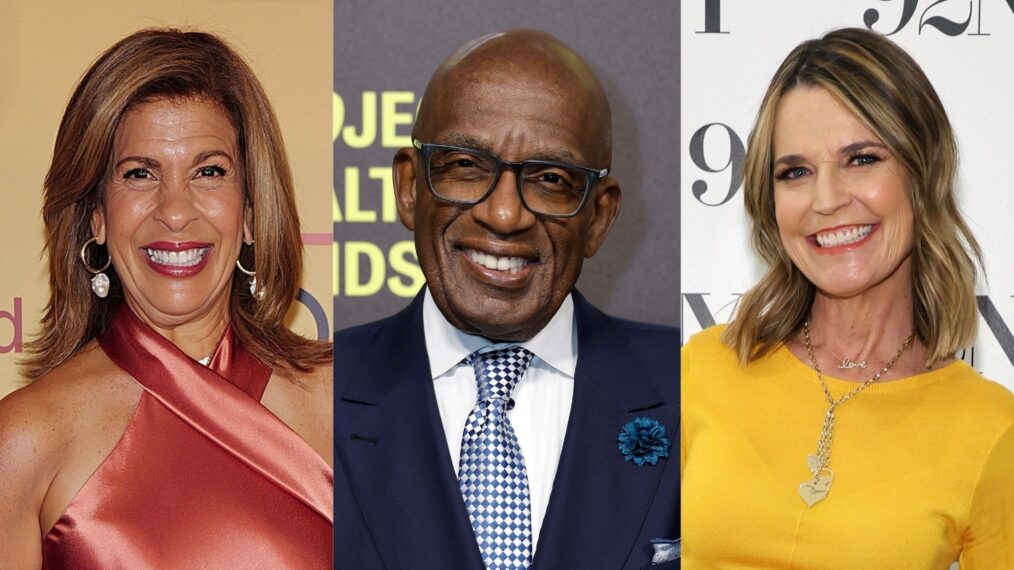 Hoda Kotb in May 2025; Al Roker in October 2023; Savannah Guthrie in February 2024.