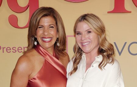 Hoda Kotb and Jenna Bush Hager attend Hoda Kotb's Joy 101 Launch Event at CURRENT at Chelsea Piers on May 28, 2025 in New York City.