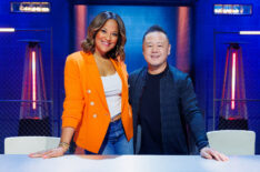 Host Laila Ali and Judge Jet Tila, as seen on Chef Grudge Match