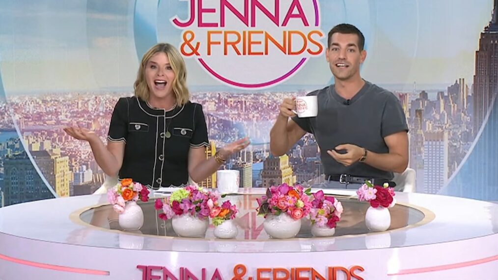 Jenna Bush Hager and Matt Rogers on NBC's 'Today With Jenna & Friends,' August 6, 2025.