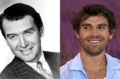 Jimmy Stewart in 1946; KJ Apa on the August 13, 2025, episode of NBC's 'Today With Jenna & Friends.'