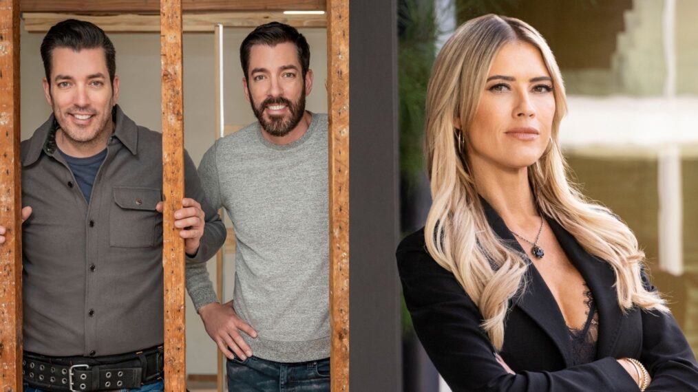 Jonathan Scott and Drew Scott on Season 1 of HGTV's 'Don't Hate Your House with the Property Brothers'; Christina Haack on Season 1 of HGTV's 'The Flip Off.'
