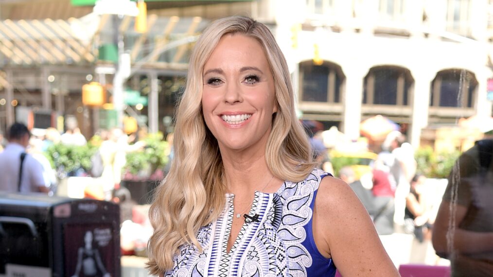 Kate Gosselin of the reality TV show Kate Plus 8 visits 'Extra' at The Levi's Store Times Square on June 11, 2019 in New York City.