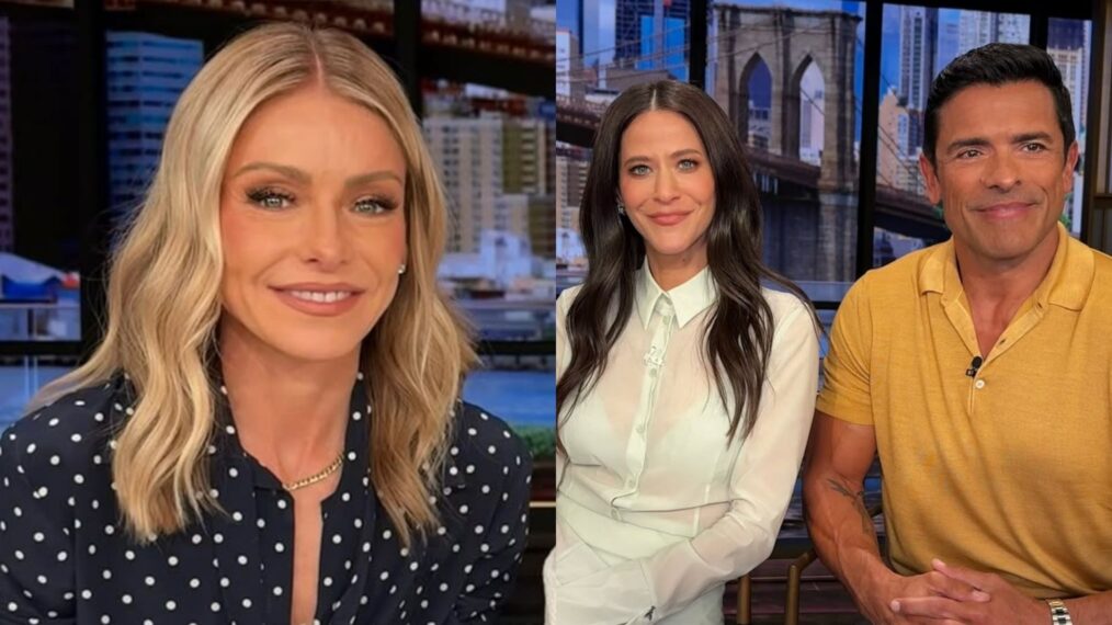 Kelly Ripa, Jackie Tohn, and Mark Consuelos on 'Live With Kelly and Mark,' ABC, August 2025.