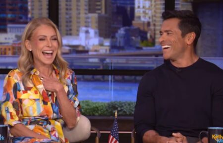 Kelly Ripa and Mark Consuelos on the August 25, 2025, episode of ABC's 'Live With Kelly and Mark.'