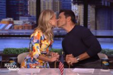 Kelly Ripa and Mark Consuelos on the August 25, 2025, episode of ABC's 'Live With Kelly and Mark.'
