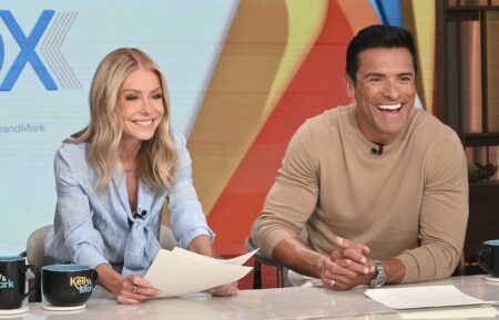 Kelly Ripa and Mark Consuelos on ABC's 'Live With Kelly and Mark,' July 2, 2025.