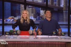 Kelly Ripa and Mark Consuelos on the July 28, 2025, episode of 'Live With Kelly and Mark.'