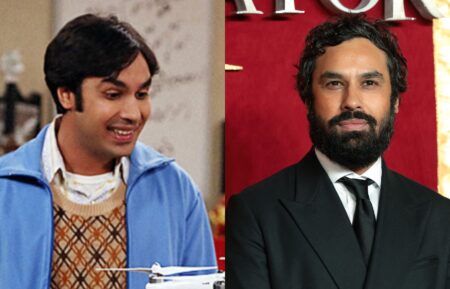 Kunal Nayyar on 'The Big Bang Theory' Season 8 in 2015; Kunal Nayyar in November 2024.