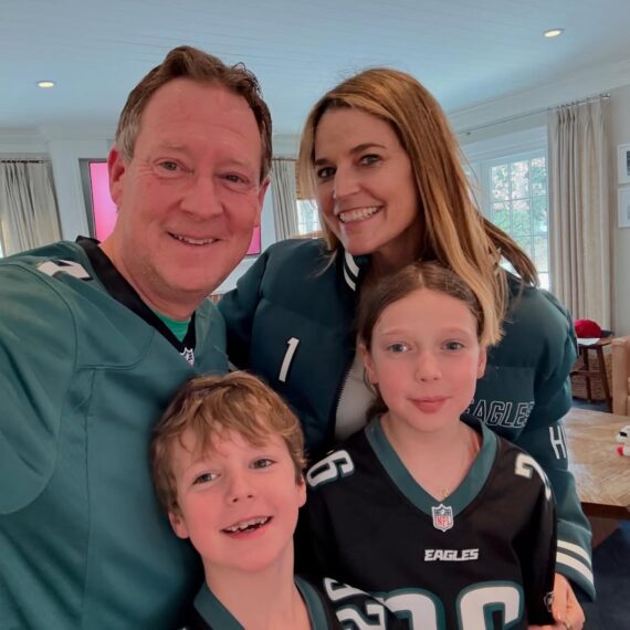 Michael Feldman and Savannah Guthrie with their kids Charley and Vale, Instagram, January 2025.