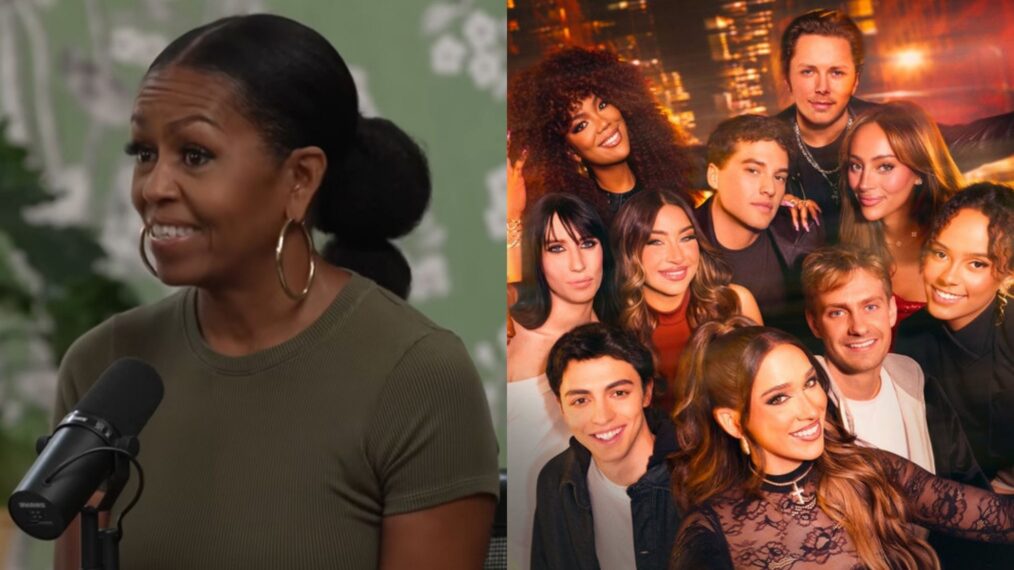 Michelle Obama; The Season 1 cast of Bravo's 'Next Gen NYC.'