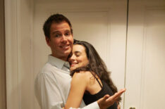 PHOTO: ...... ...Cote de Pablo and Michael Weatherly...joke around during a production break Tony and Ziva go undercover posing as a married couple who are assassins, in order to pinpoint the actual killers' identity and their target in 'Under Covers' on NCIS ..