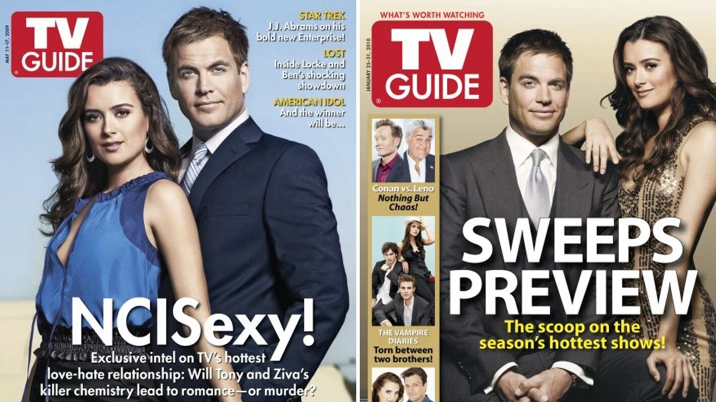 Cote de Pablo and Michael Weatherly 'NCIS' TV Guide Magazine covers