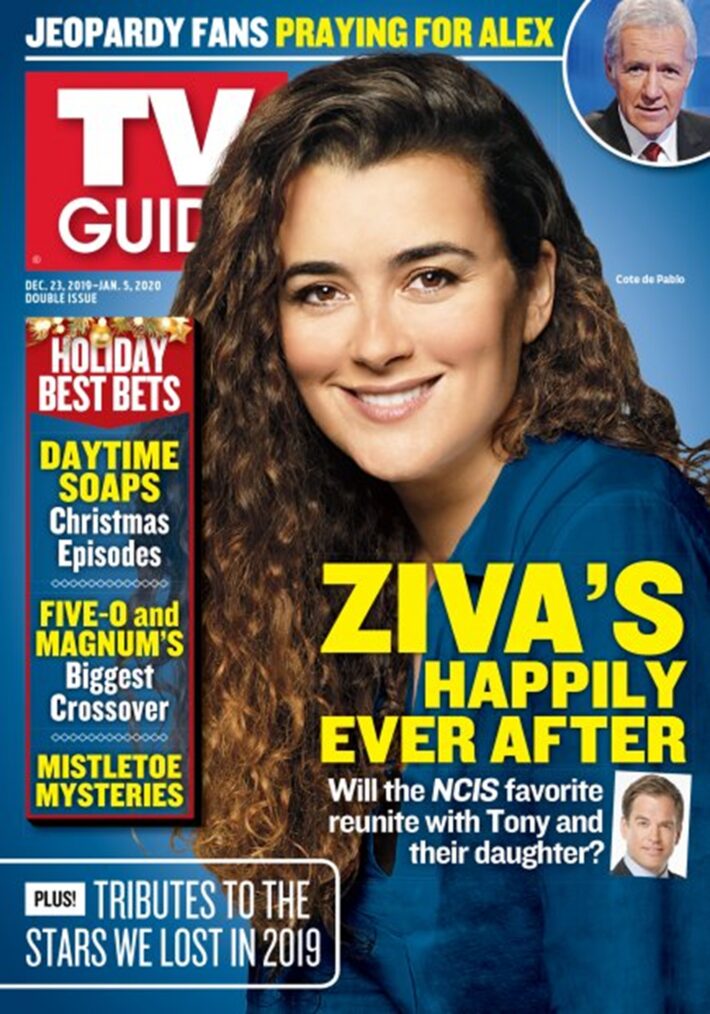 Cote de Pablo on the cover of TV Guide Magazine