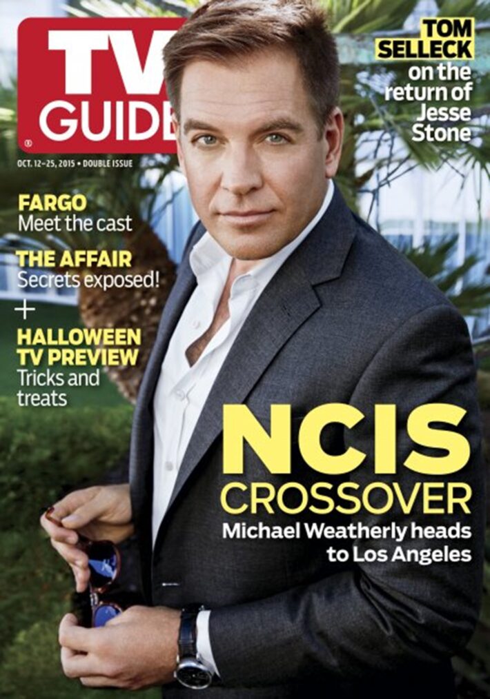 Michael Weatherly on the cover of TV Guide Magazine