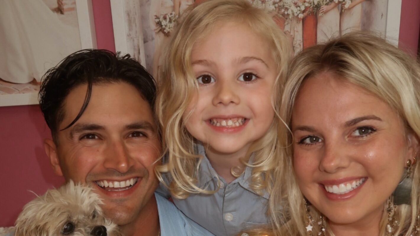 Nicole Franzel and Victor Arroyo from Big Brother with their son Arrow