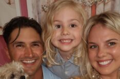 Nicole Franzel and Victor Arroyo from Big Brother with their son Arrow