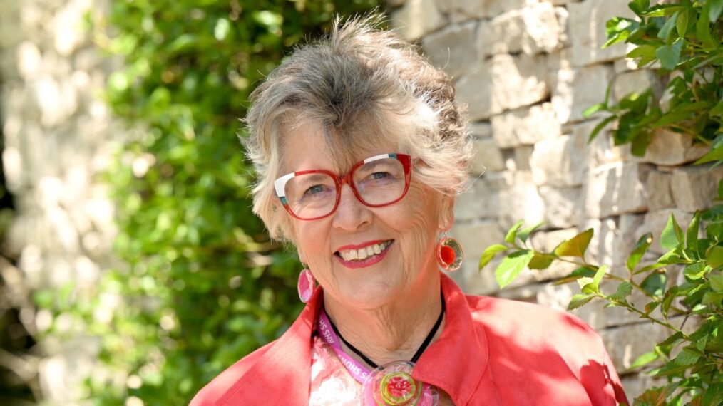 Prue Leith attends The RHS Chelsea Flower Show at Royal Hospital Chelsea on May 20, 2024 in London, England.