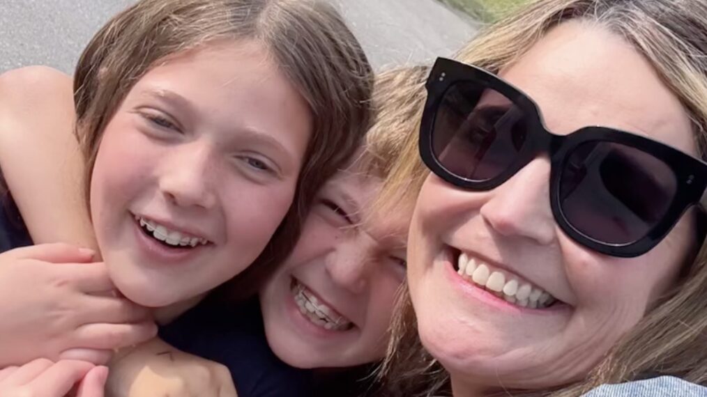 Savannah Guthrie with her kids Vale and Charley, Instagram, August 5, 2025.