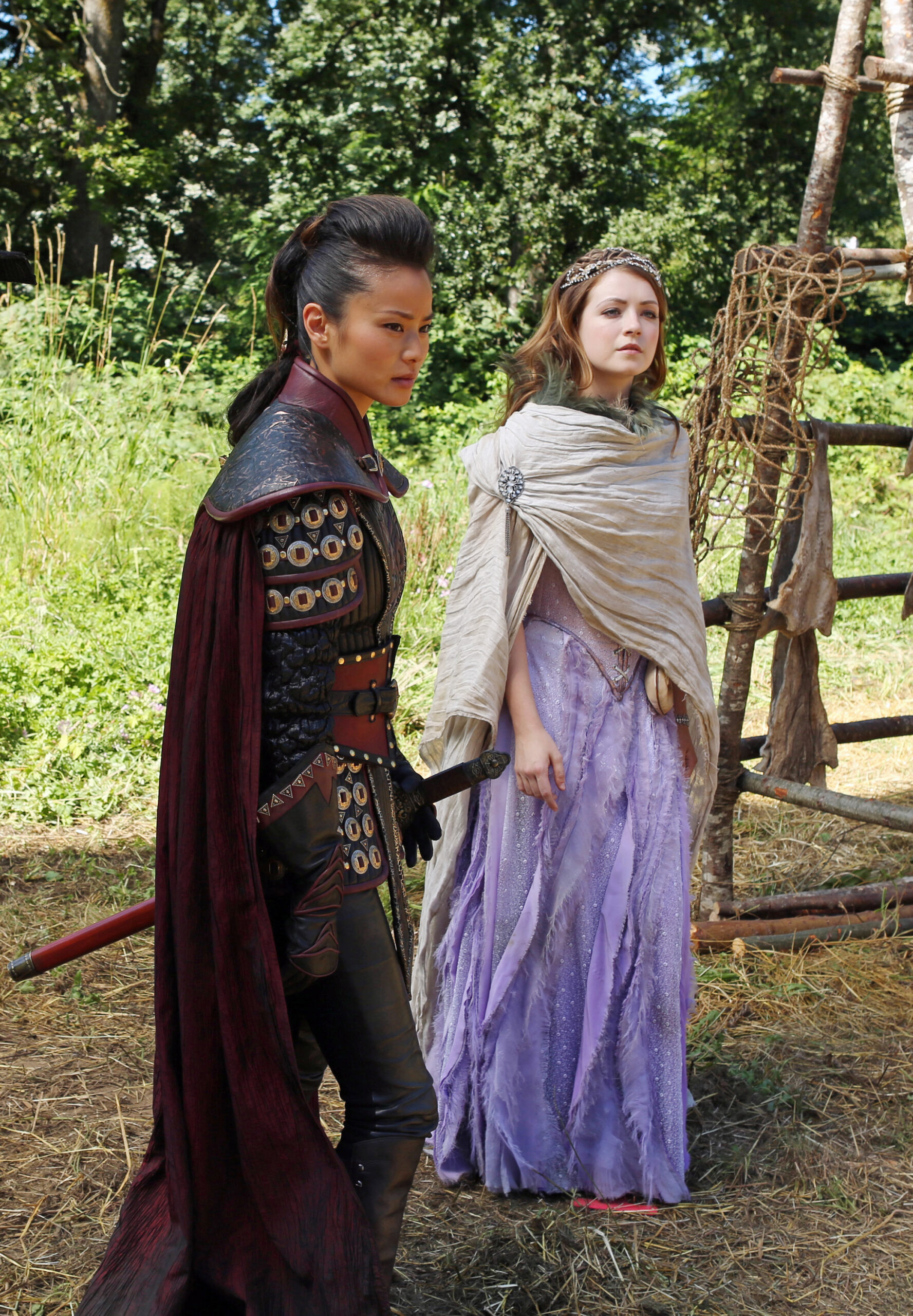 Jamie Chung and Sarah Bolger as Mulan and Sleeping Beauty in Once Upon a Time