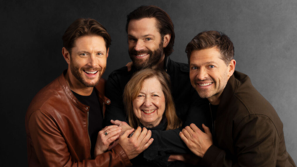 TV Guide Magazine senior writer Ileane Rudolph with Jensen Ackles, Jared Padalecki, and Misha Collins