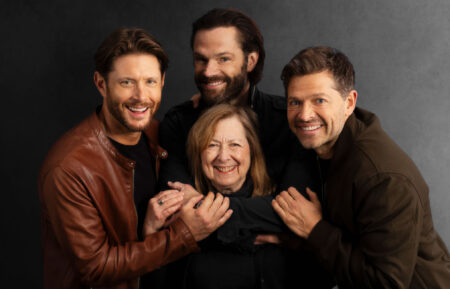 TV Guide Magazine senior writer Ileane Rudolph with Jensen Ackles, Jared Padalecki, and Misha Collins