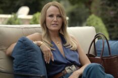Malin Akerman and her wig in 'The Hunting Wives'