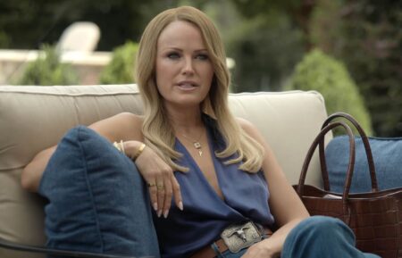 Malin Akerman and her wig in 'The Hunting Wives'