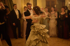 Soames Forsyte (Joshua Orpin), Jolyon Forsyte, Jr (Danny Griffin), and June Forsyte (Justine Moore) in 'The Forsytes'