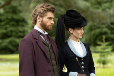 Jolyon Forsyte, Jr (Danny Griffin), Frances Forsyte (Tuppence Middleton) in 'The Forsytes'