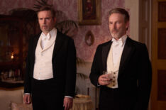 James Forsyte (Jack Davenport) and Jolyon Forsyte, Sr (Stephen Moyer) in 'The Forsytes'