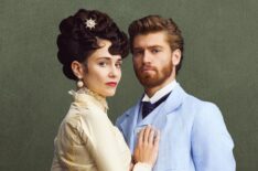Tuppence Middleton as Frances Forsyte, Danny Griffin as Jolyon Forsyte Jr in 'The Forsytes' on PBS Masterpiece