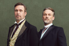 Jack Davenport as James Forsyte, Stephen Moyer as Jolyon Forsyte Sr in 'The Forsytes' on PBS Masterpiece