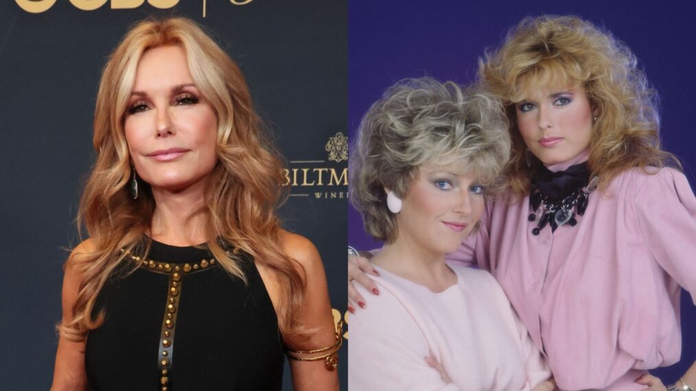 Tracey Bregman in June 2024; Tracey Bregman and Beth Maitland on 'The Young and The Restless,' 1980s