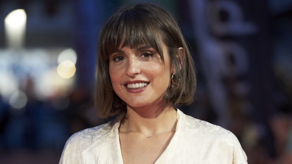 Actress Veronica Echegui attends 'El Continental' premiere at the Principal Teather during the FesTVal 2018 - Day 1 on September 3, 2018 in Vitoria-Gasteiz, Spain.