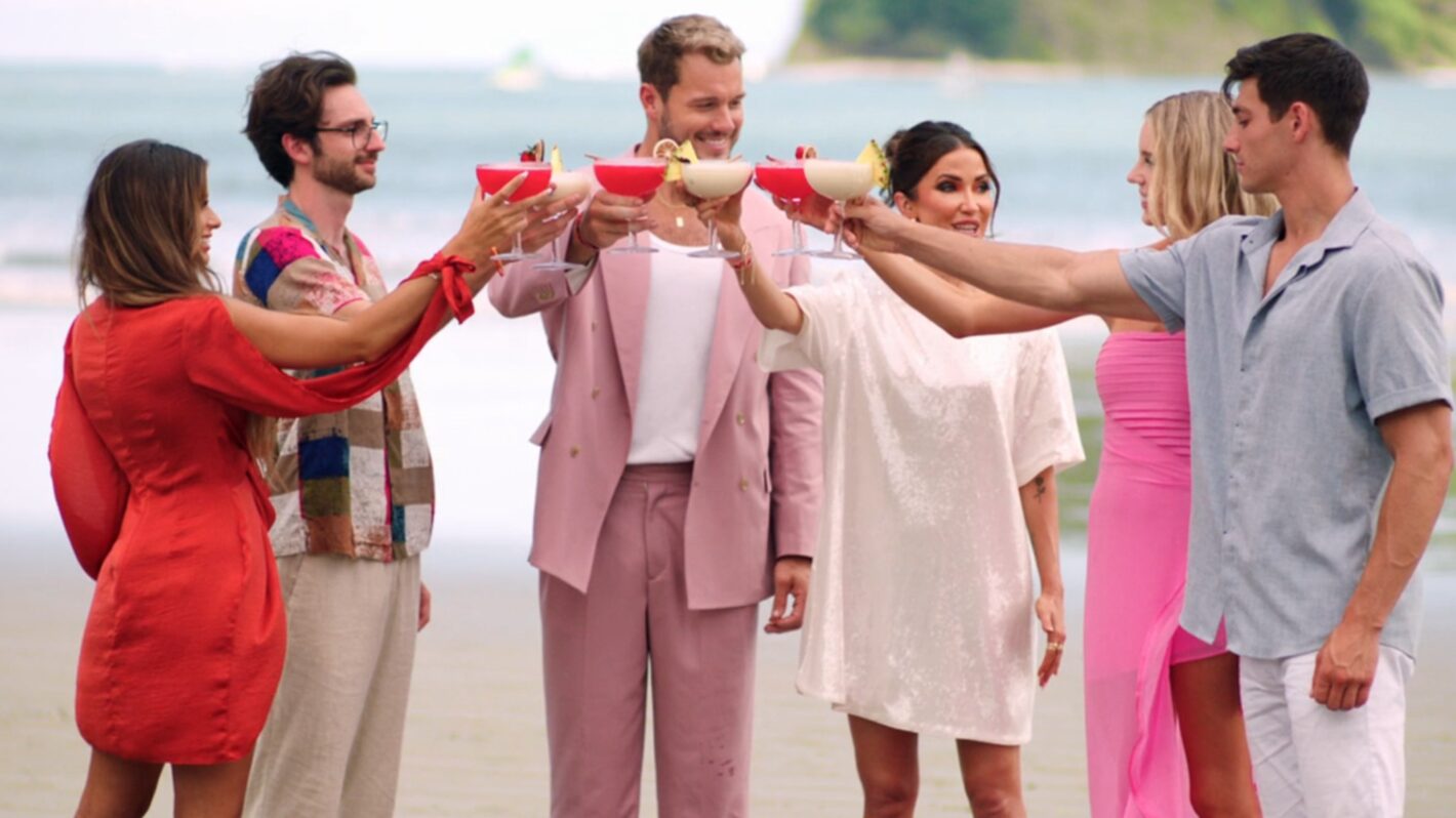 Colton Underwood, Kaitlyn Bristowe, Rachael, Michael, Brooklyn, and Layne on Are You My First?
