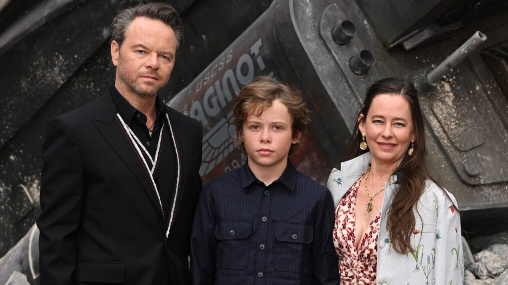Noah Hawley, Lev Hawley, and Kyle Hawley at the 'Alien: Earth' premiere