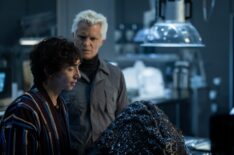 Samuel Blenkin and Timothy Olyphant in 'Alien: Earth' Season 1