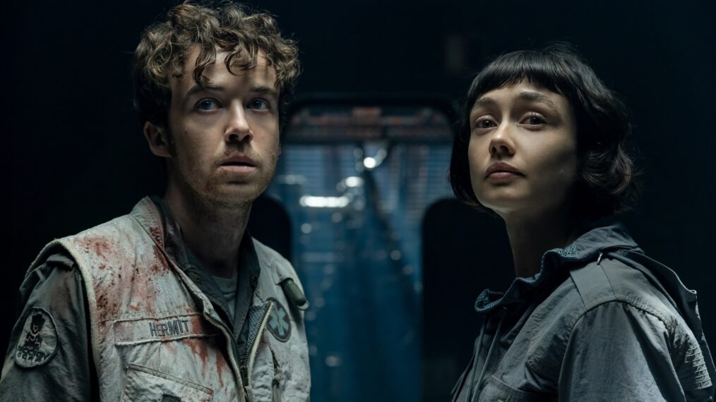 Alex Lawther and Sydney Chandler in 'Alien: Earth'
