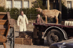 Siegfried Farnon (Samuel West), Mrs. Stokes (Susan Hilton) in 'All Creatures Great and Small' Season 6