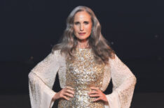 Andie MacDowell attends Lights On Women's Worth at Plage Des Palmes on May 24, 2024 in Cannes, France.