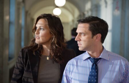 Mariska Hargitay, Raul Esparza as Benson and Barba in 'Law & Order: SVU' Season 14
