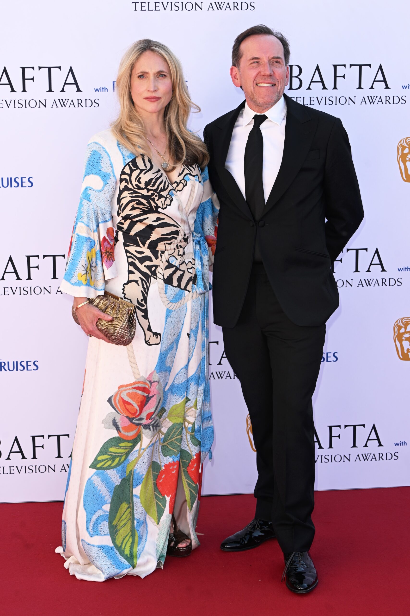 Jessica Parker and Ben Miller attend the 2025 BAFTA Television Awards with P&O Cruises at The Royal Festival Hall on May 11, 2025 in London, England.