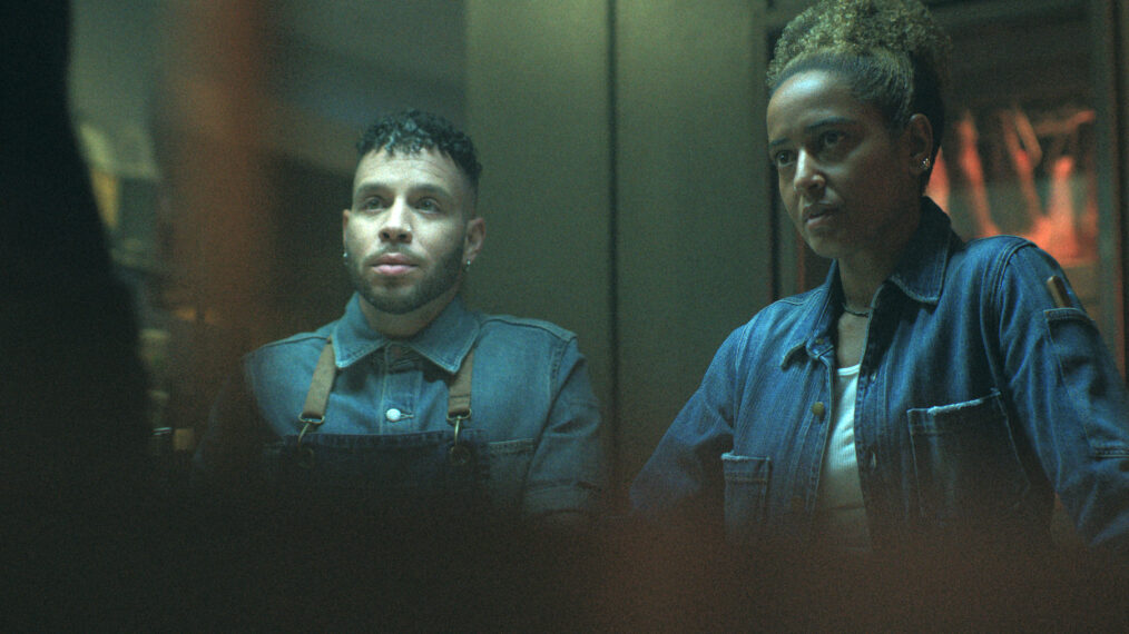 Robin de Jesus as Tony, Amaka Okafor as Roxie — 'Black Rabbit'