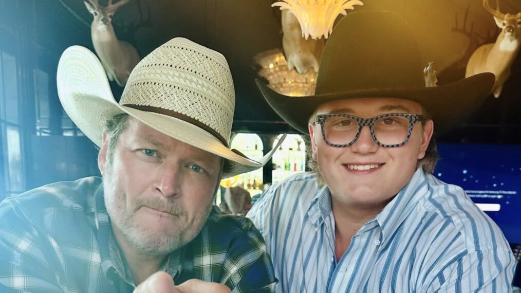 Blake Shelton and Zuma Rossdale