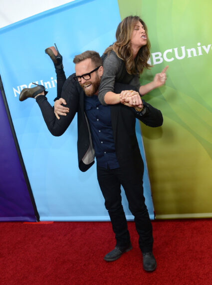 Bob Harper and Jillian Michaels attend NBCUniversal's "2013 Winter TCA Tour"
