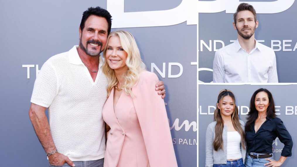 Don Diamont, Katherine Kelly Lang, Scott Clifton, Lisa Yamada, and Naomi Matsuda celebrate first day on new 'Bold and Beautiful' set