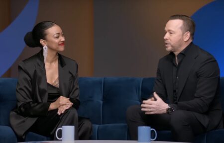 Sonequa Martin-Green and Donnie Wahlberg in a 'Boston Blue' video for CBS